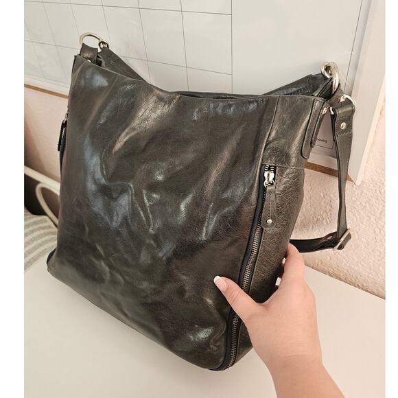 RARE Toni Mir Gorgeous Leather Handbag With Adjustable Crossbody Strap - Picture 3 of 5